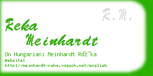 reka meinhardt business card